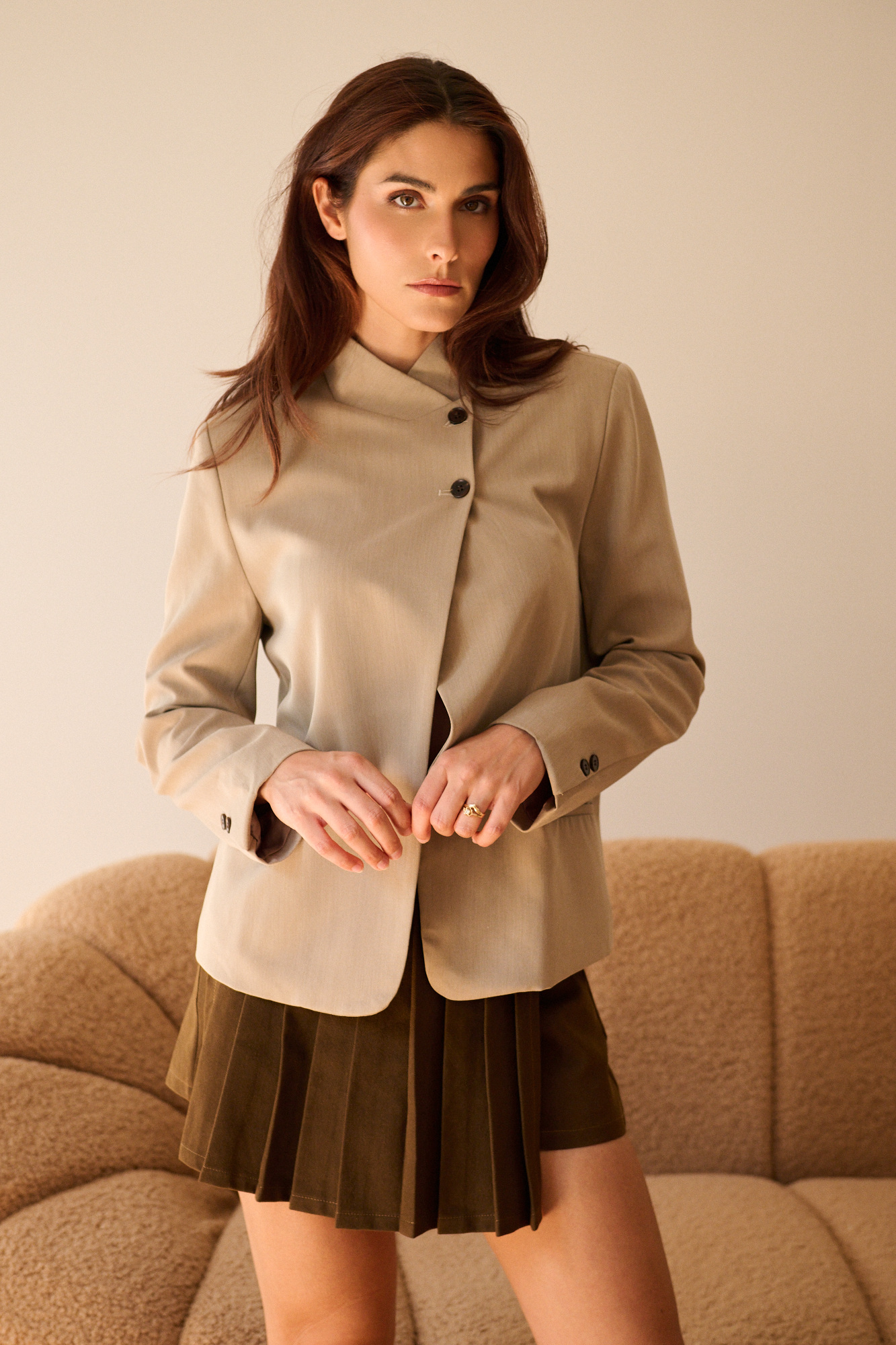 Grossiste Golden Live - Veste blazer col mao