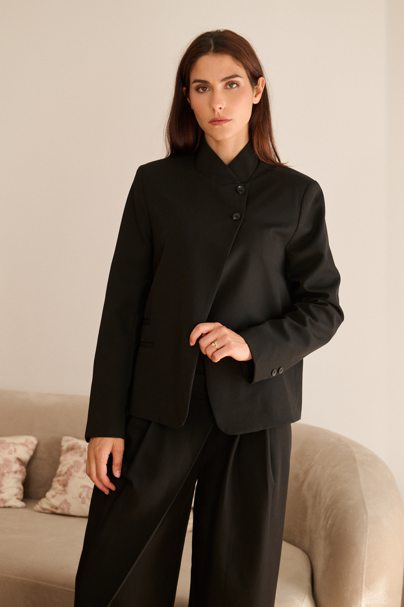 Grossiste Golden Live - Veste blazer asymétrique