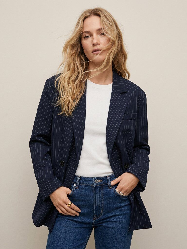 Grossista Golden Live - Blazer oversize a righe