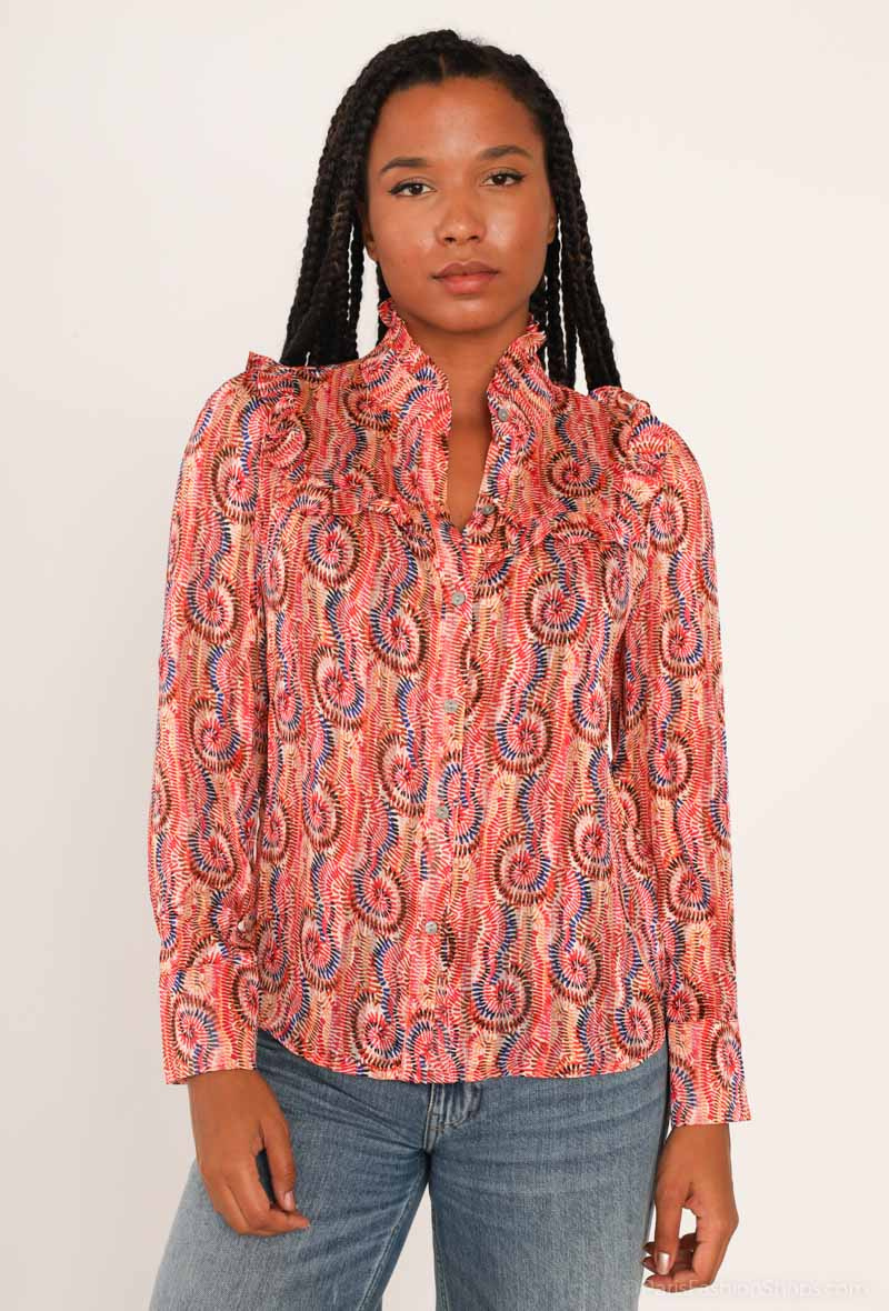 Mayorista Golden Live - Blusa con volantes estampada