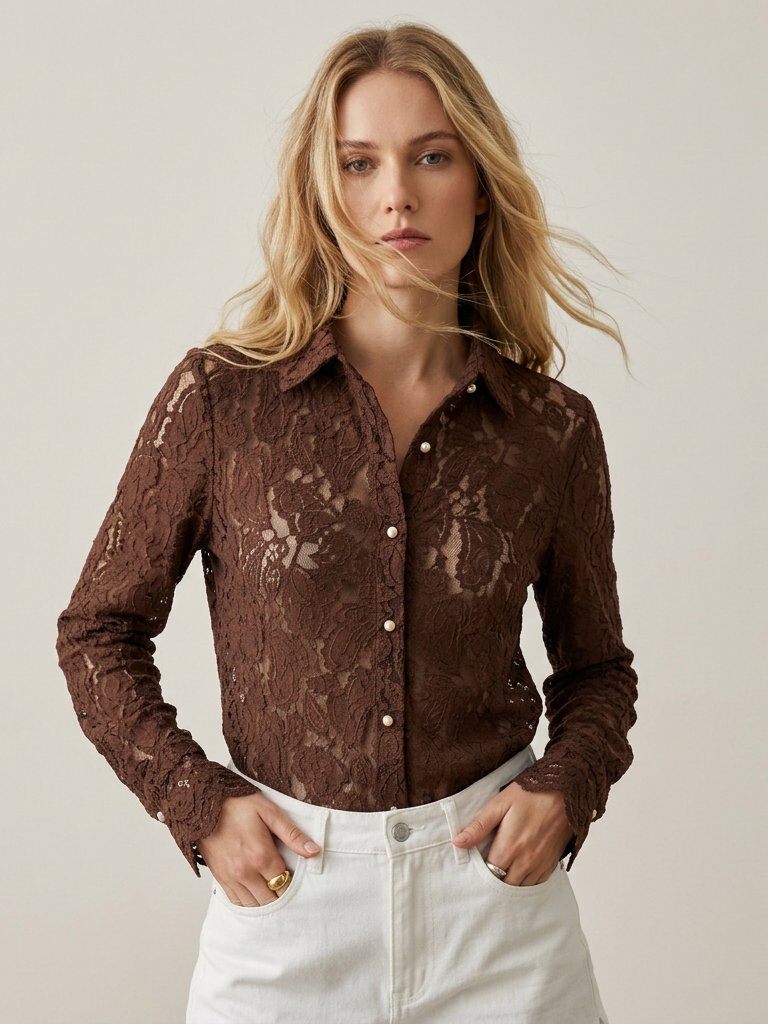 Grossiste Golden Live - Blouse en dentelle