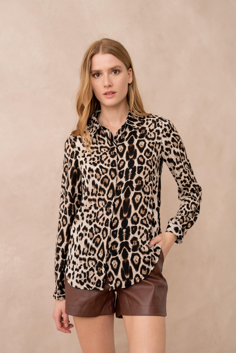 Grossiste Golden Live - Chemise imprimée léo