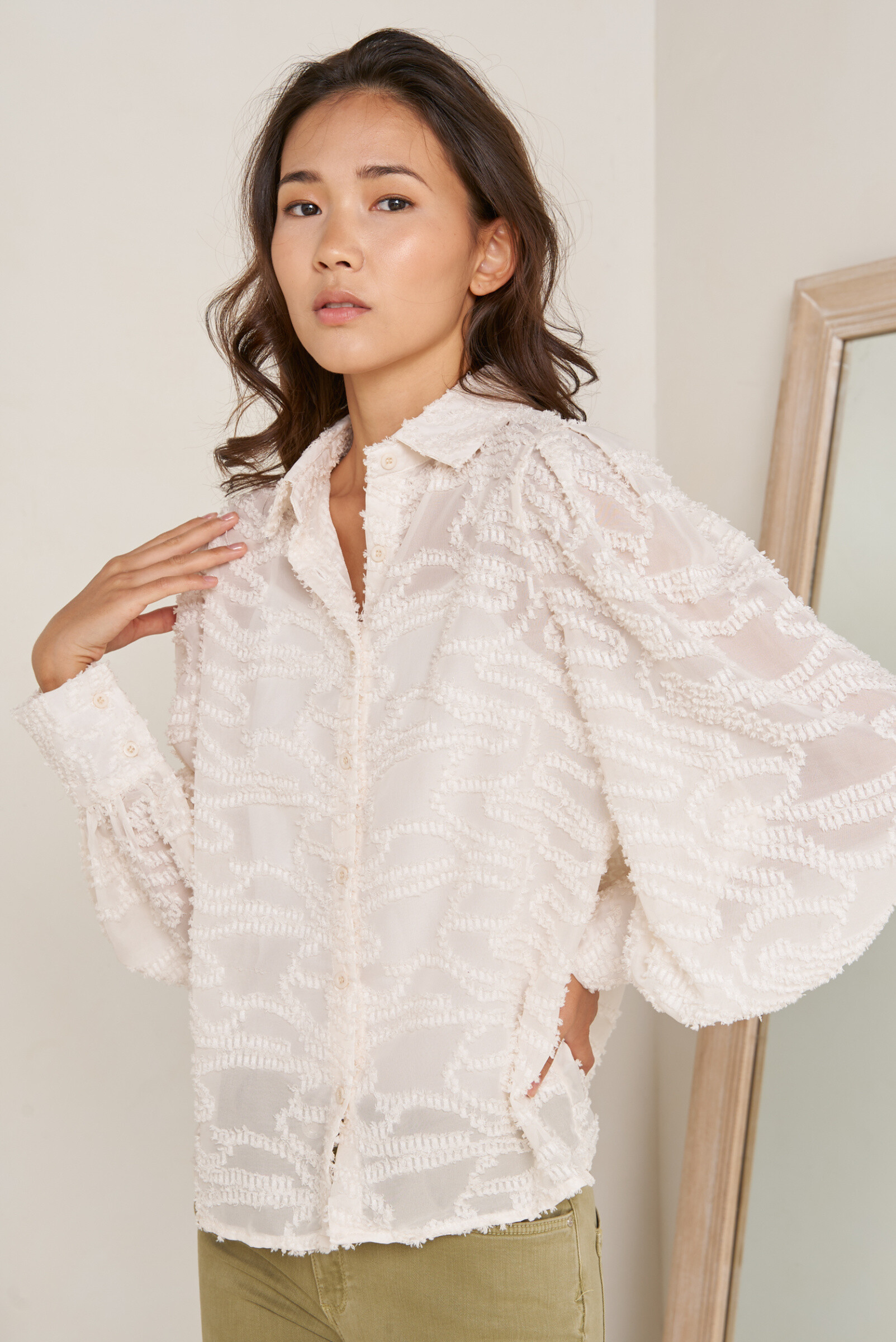 Wholesaler Golden Live - Textured shirt
