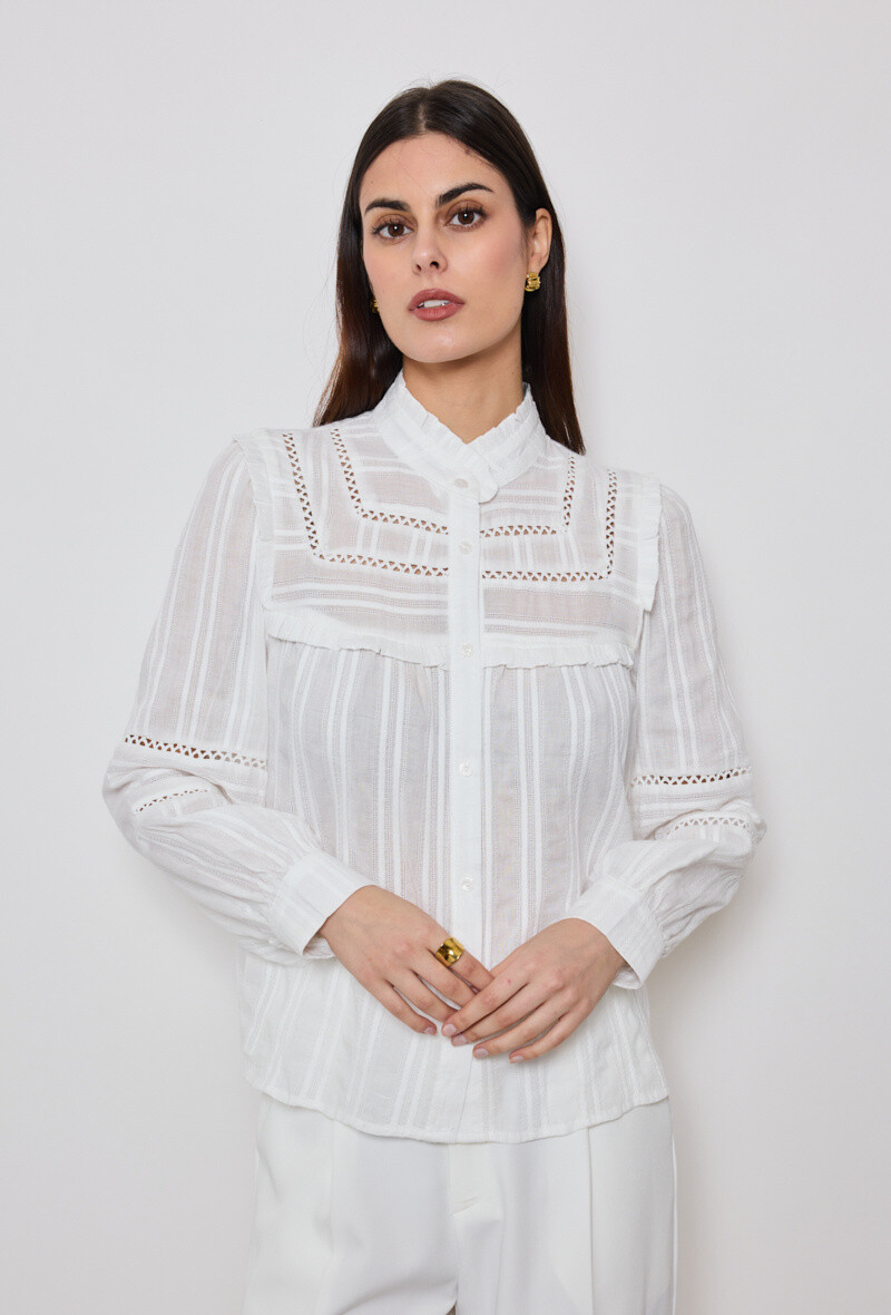 Wholesaler Golden Live - Lace detail shirt