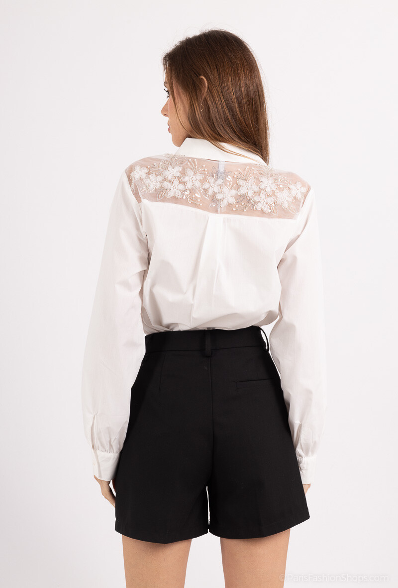 Mayorista Golden Live - Camisa con perlas