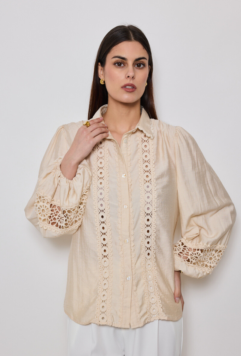 Wholesaler Golden Live - Lace fluid shirt