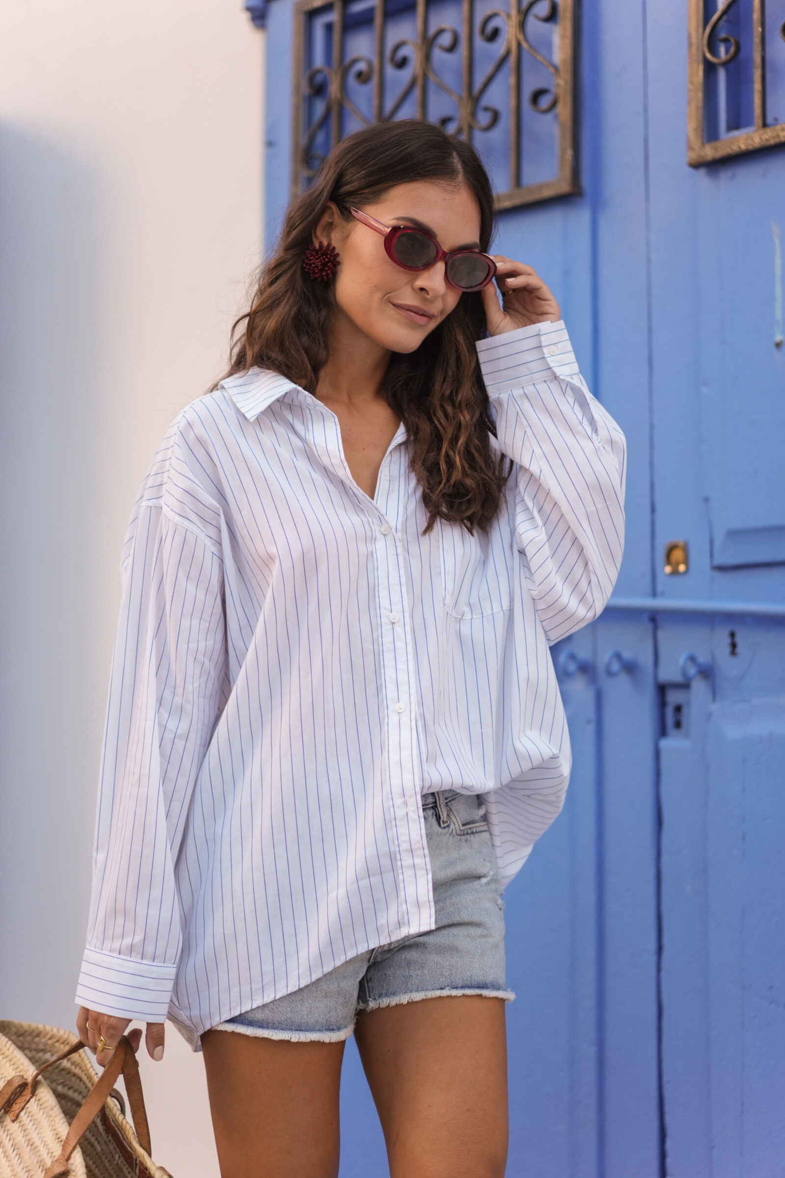 Wholesaler Golden Live - Striped cotton shirt