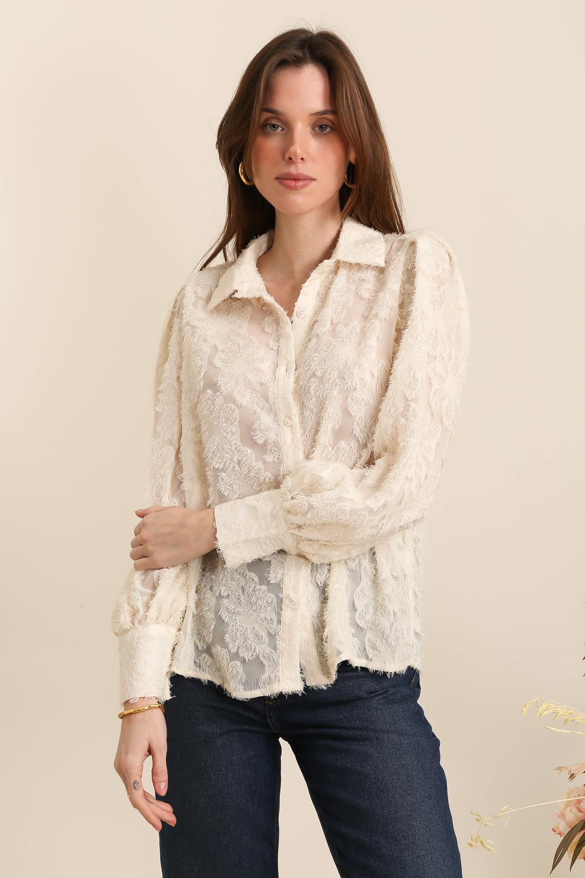 Wholesaler Golden Live - Plain textured shirt