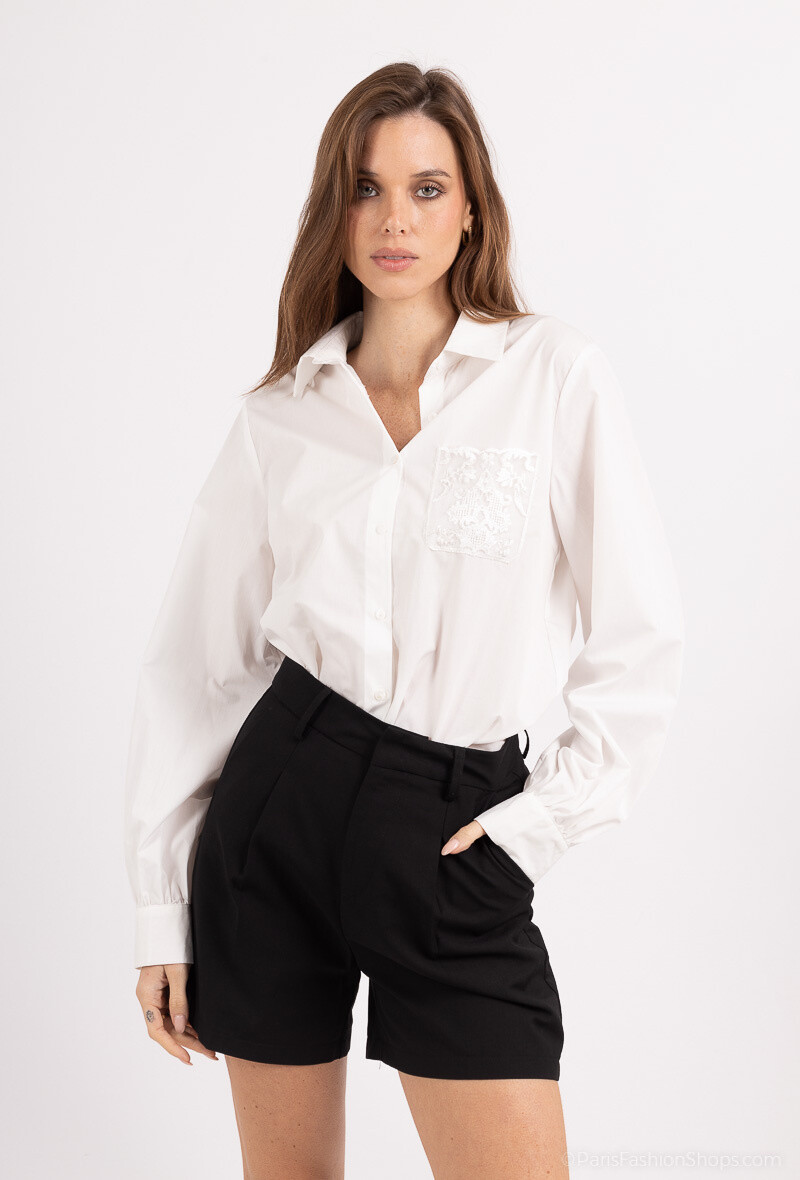 Wholesaler Golden Live - Lace pocket shirt.