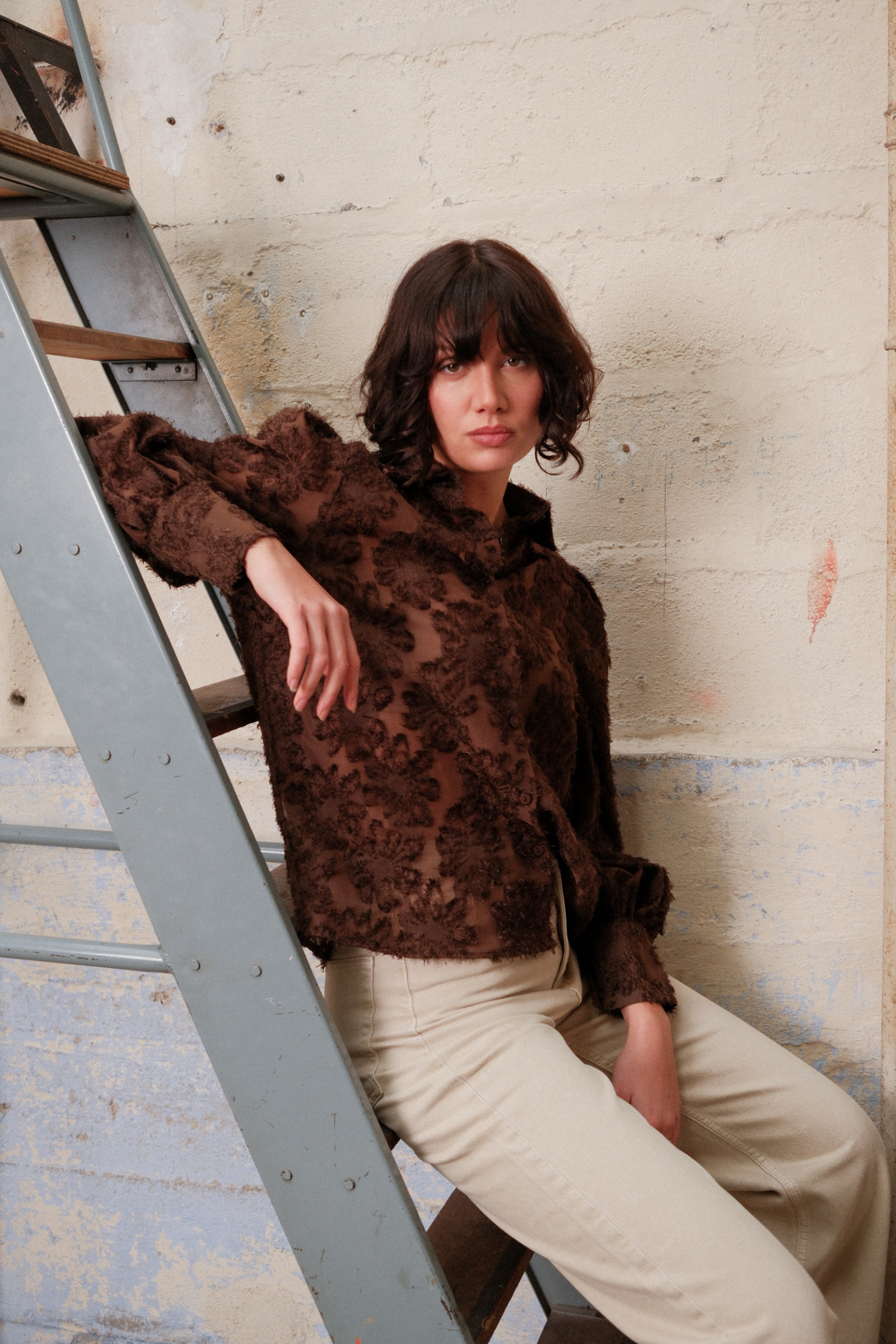 Mayorista Golden Live - Camisa con mangas abullonadas