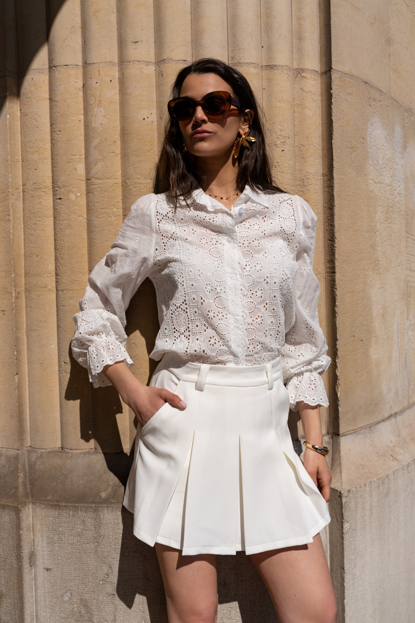 Grossiste Golden Live - Chemise en broderie
