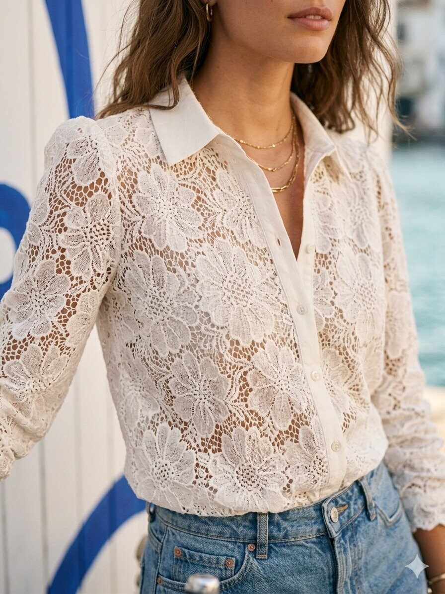Mayorista Golden Live - Blusa de encaje