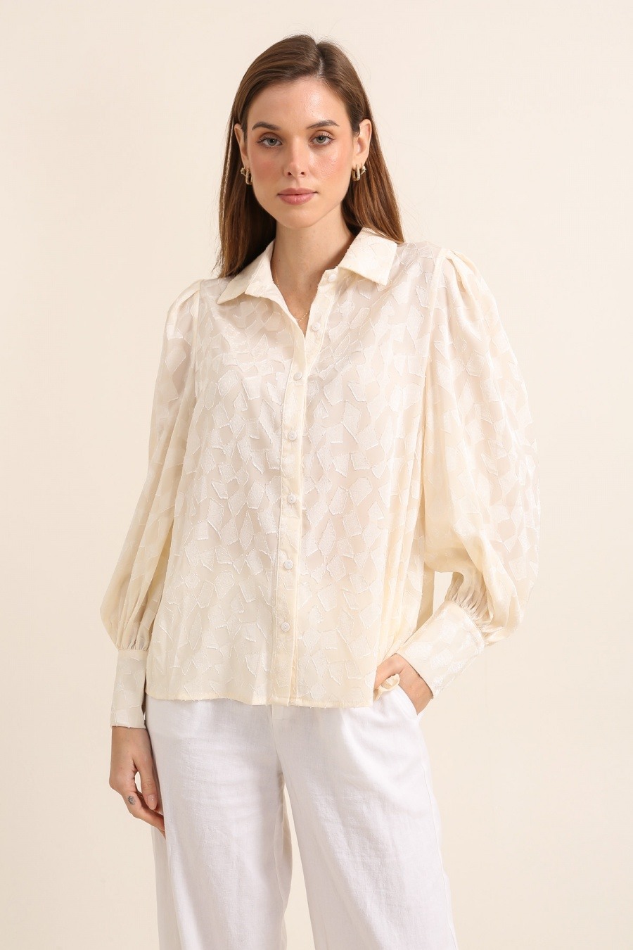 Mayorista Golden Live - Camisa con mangas abullonadas