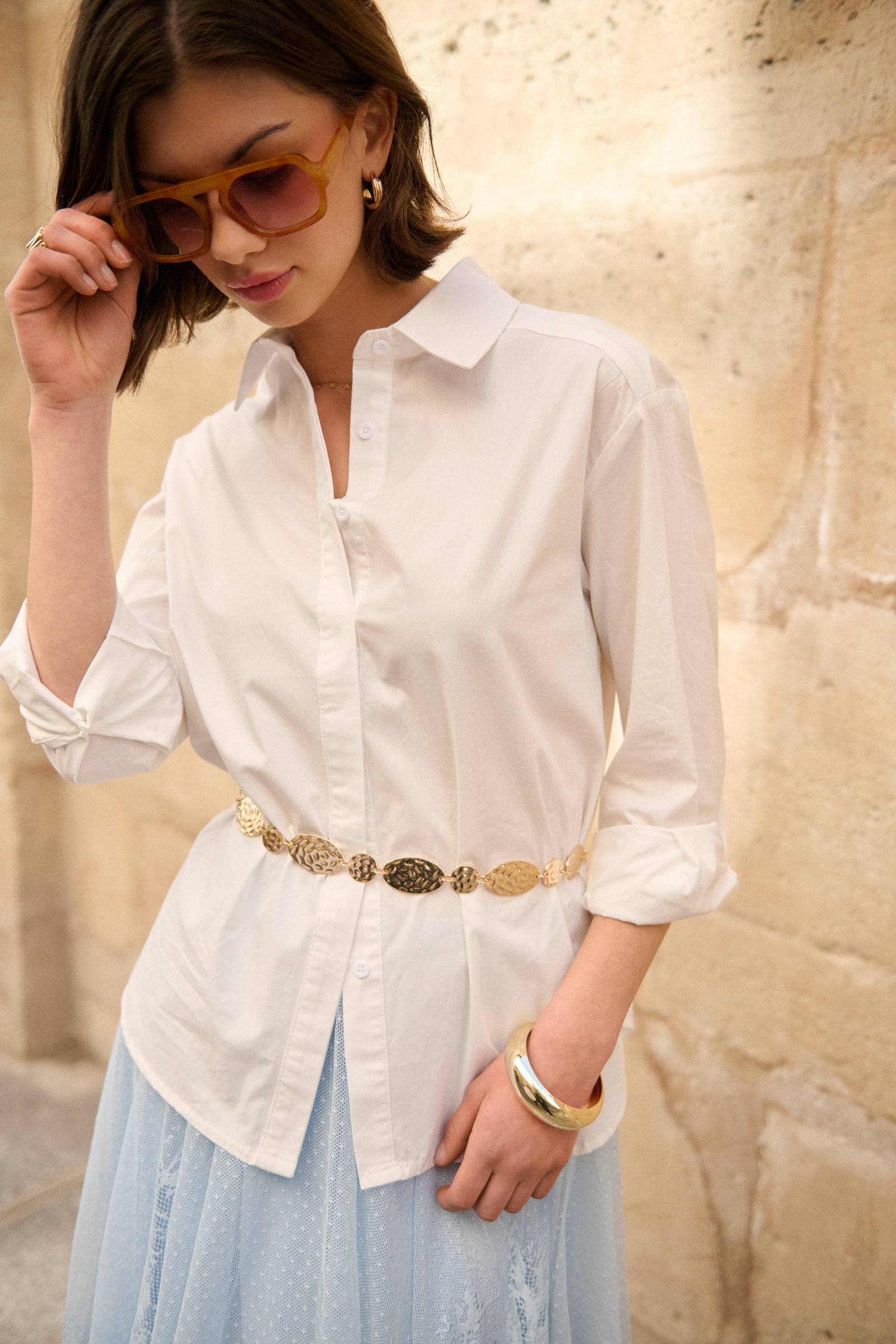 Wholesaler Golden Live - Solid poplin shirt
