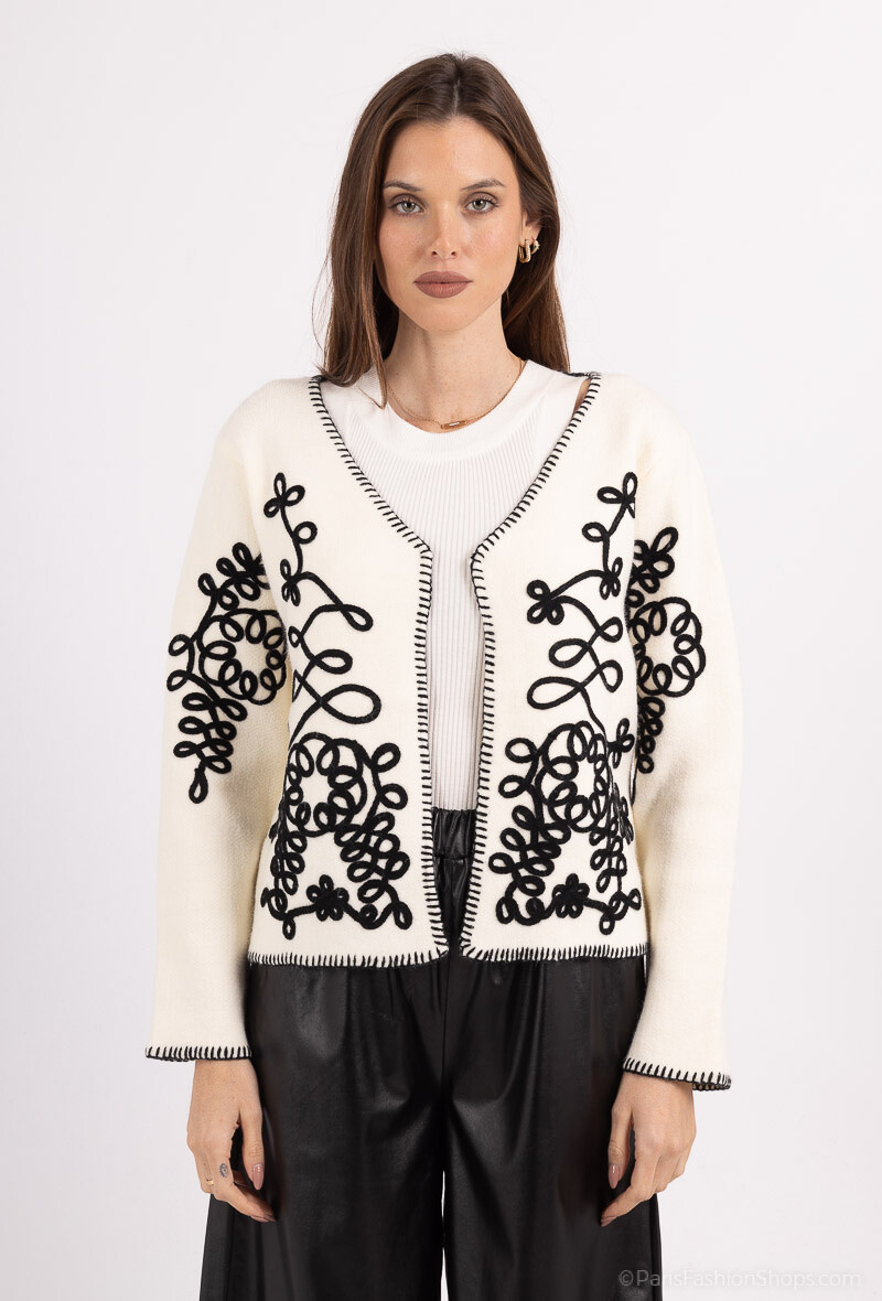 Wholesaler Golden Live - Soft vest with geometric shapes