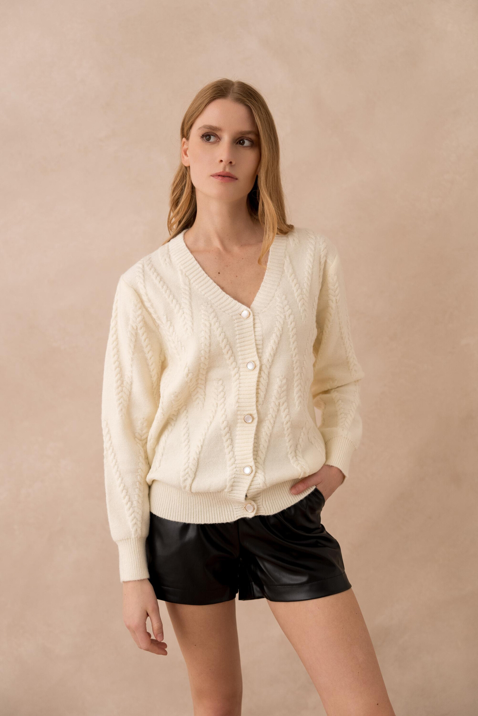 Wholesaler Golden Live - Cable knit cardigan