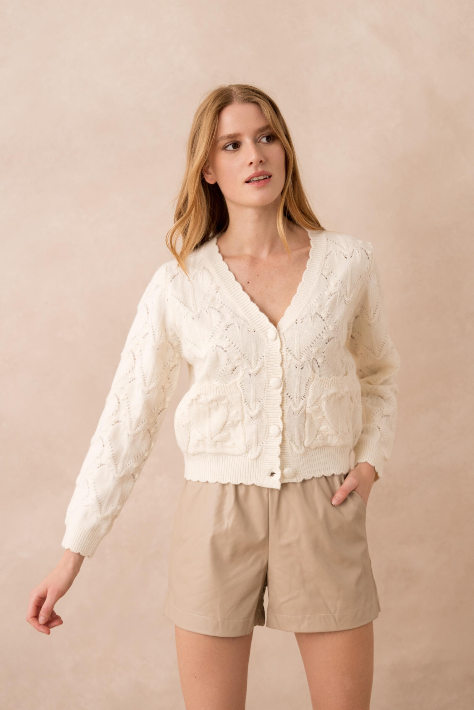 Wholesaler Golden Live - Patterned textured knit vest