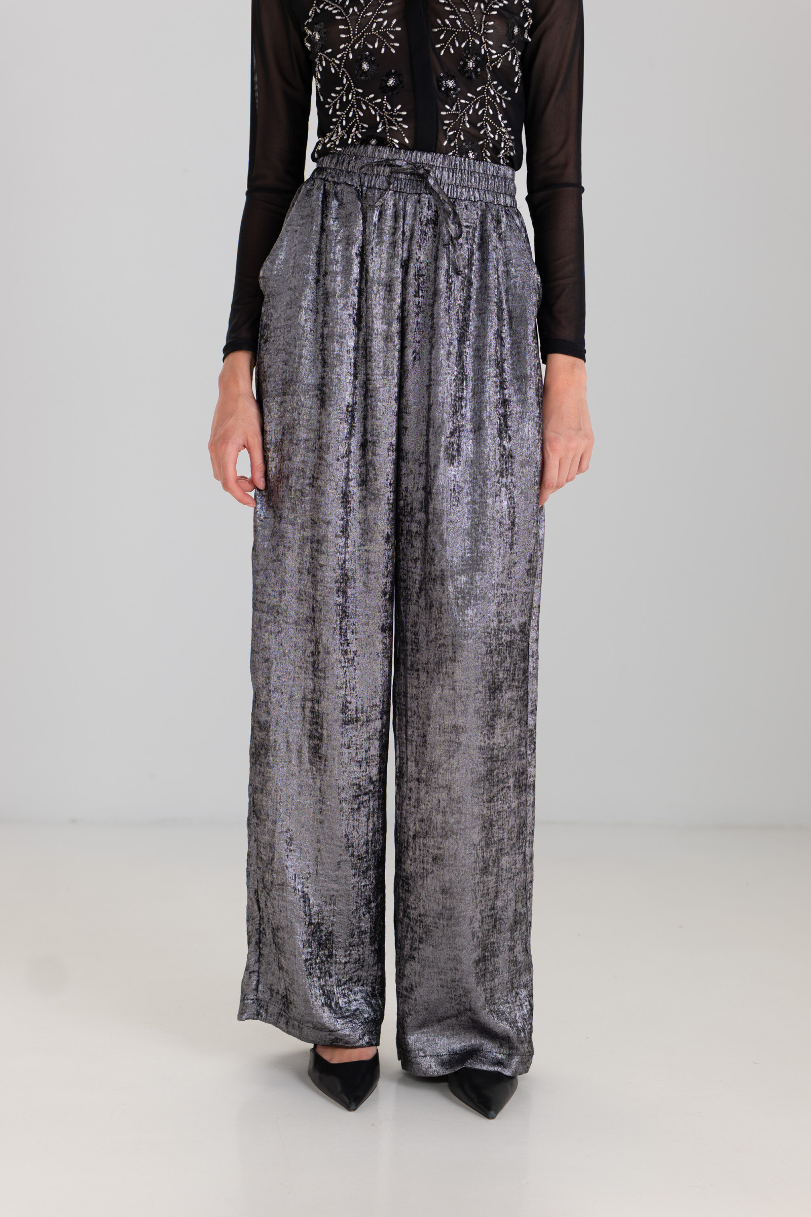 Grossiste Golden Live - Pantalon lamée fluide