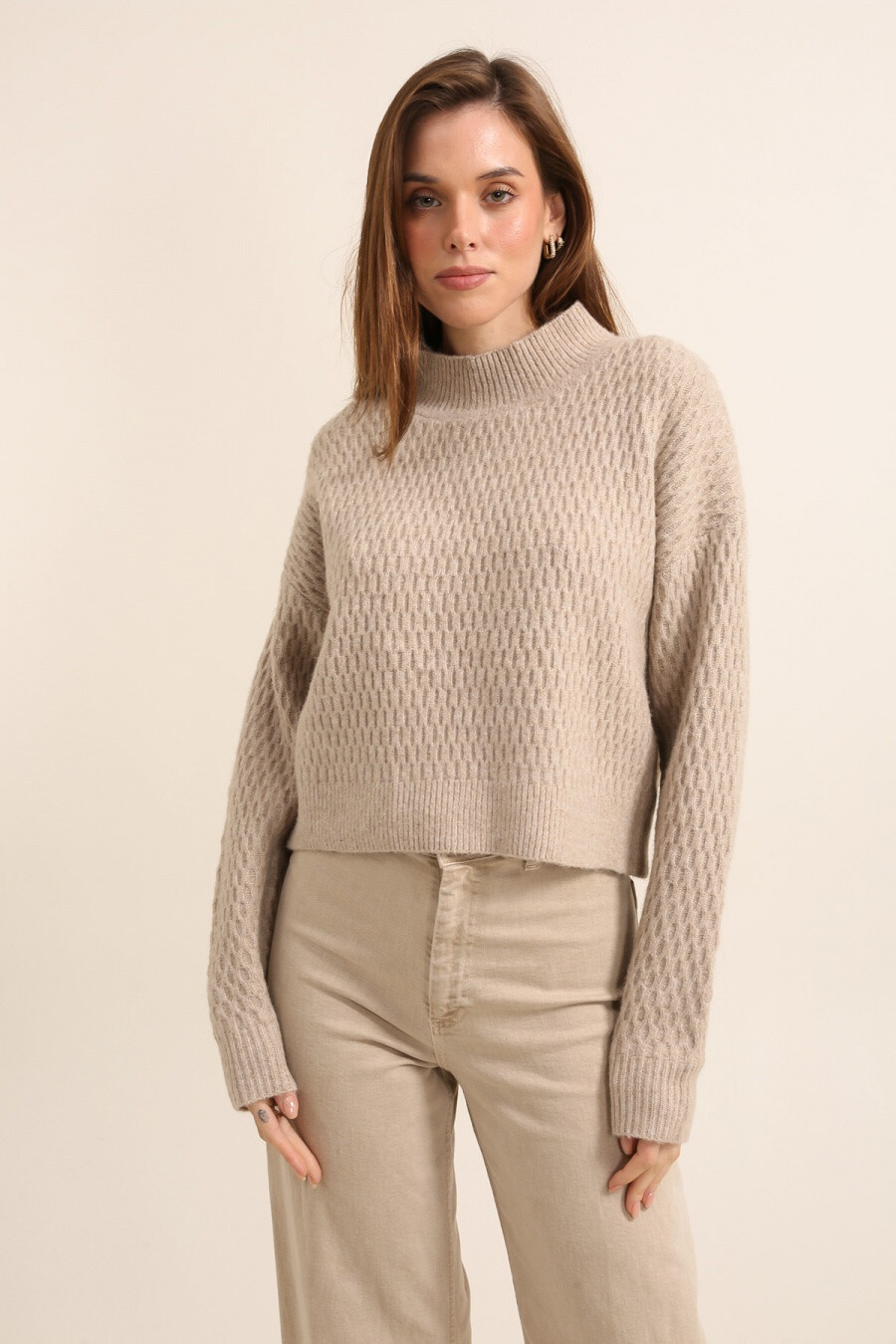 Wholesaler Golden Live - Cropped sweater with open back