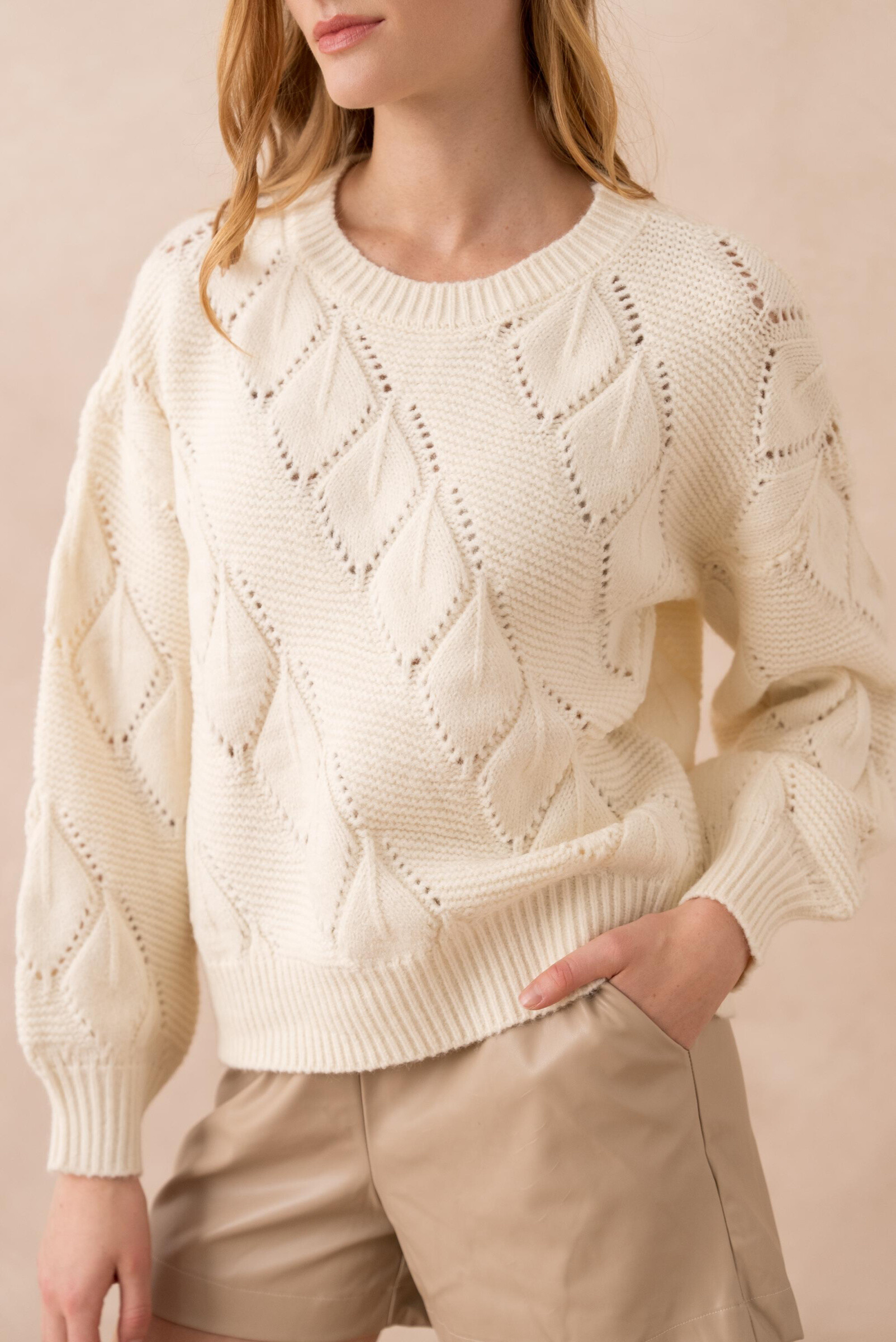 Wholesaler Golden Live - Patterned oversized knit sweater