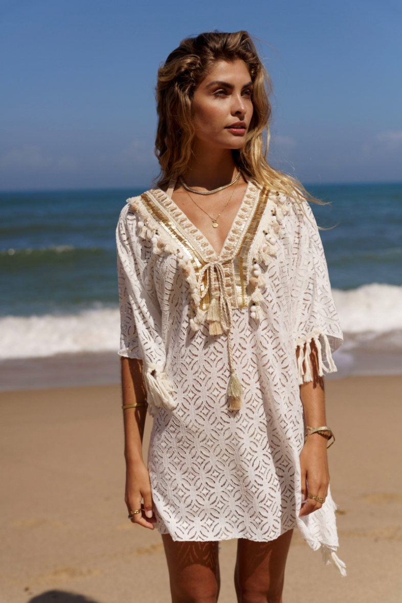 Grossiste Golden Live - Robe poncho bohème