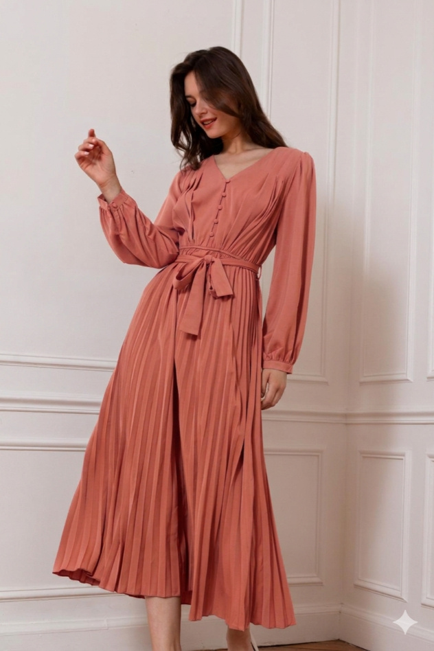 Wholesaler Golden Live - Pleated long dress