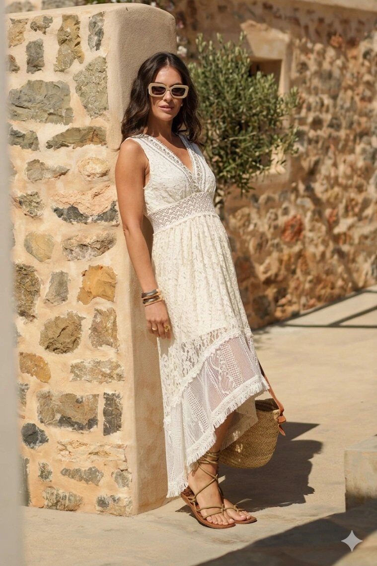 Wholesaler Golden Live - Asymmetrical lace dress