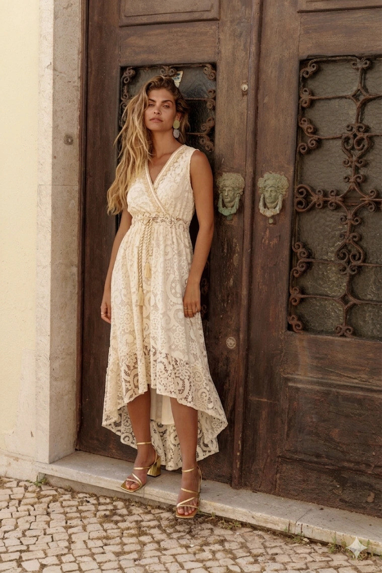 Wholesaler Golden Live - Asymmetrical cotton dress