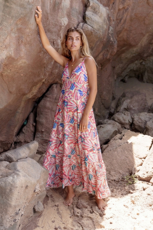 Wholesaler Golden Live - Printed maxi dress