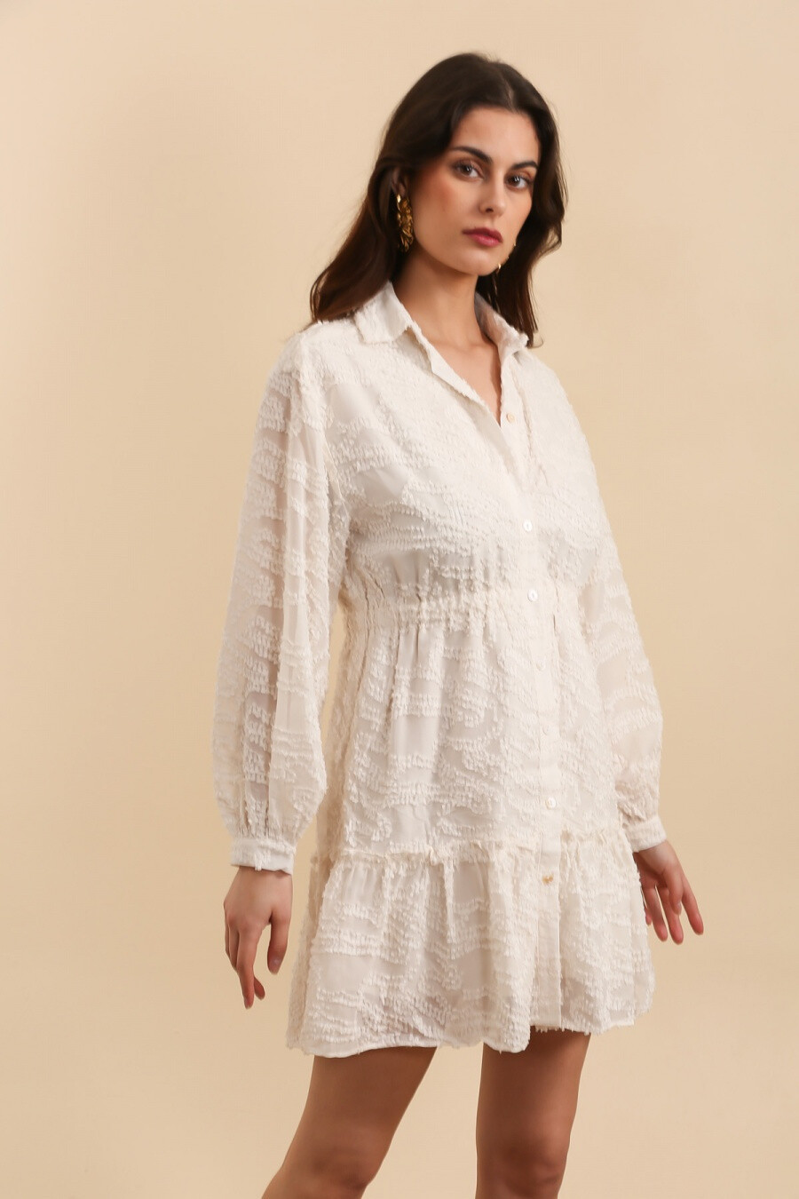 Wholesaler Golden Live - Textured dress