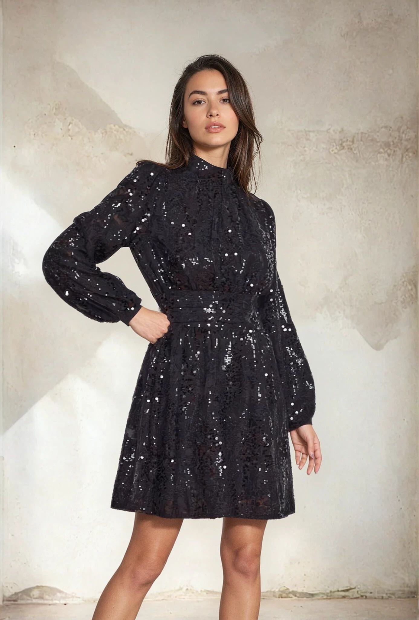 Mayorista Golden Live - Vestido brillante