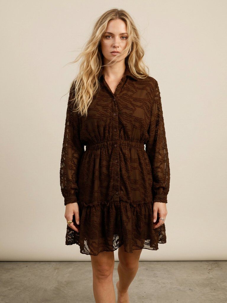 Mayorista Golden Live - Vestido texturizado