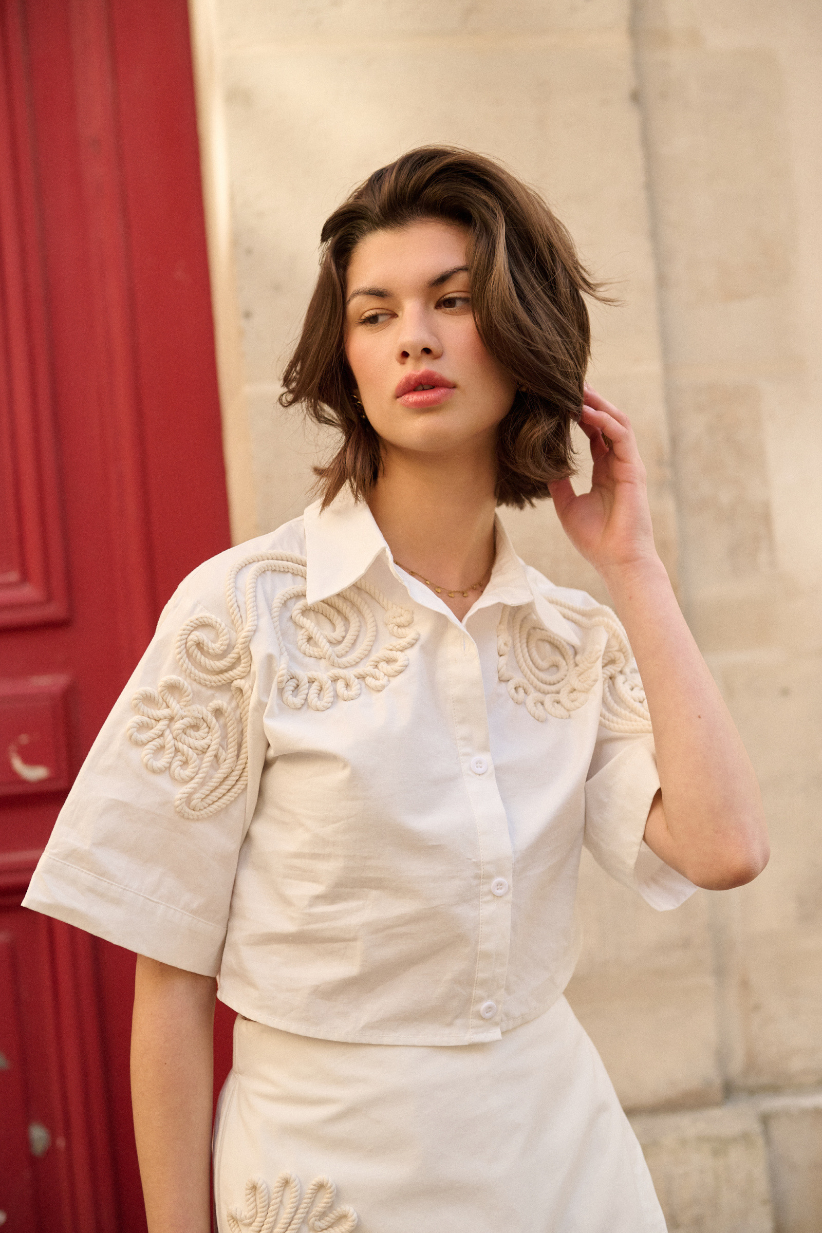 Grossista Golden Live - Camicia senza maniche con ricami