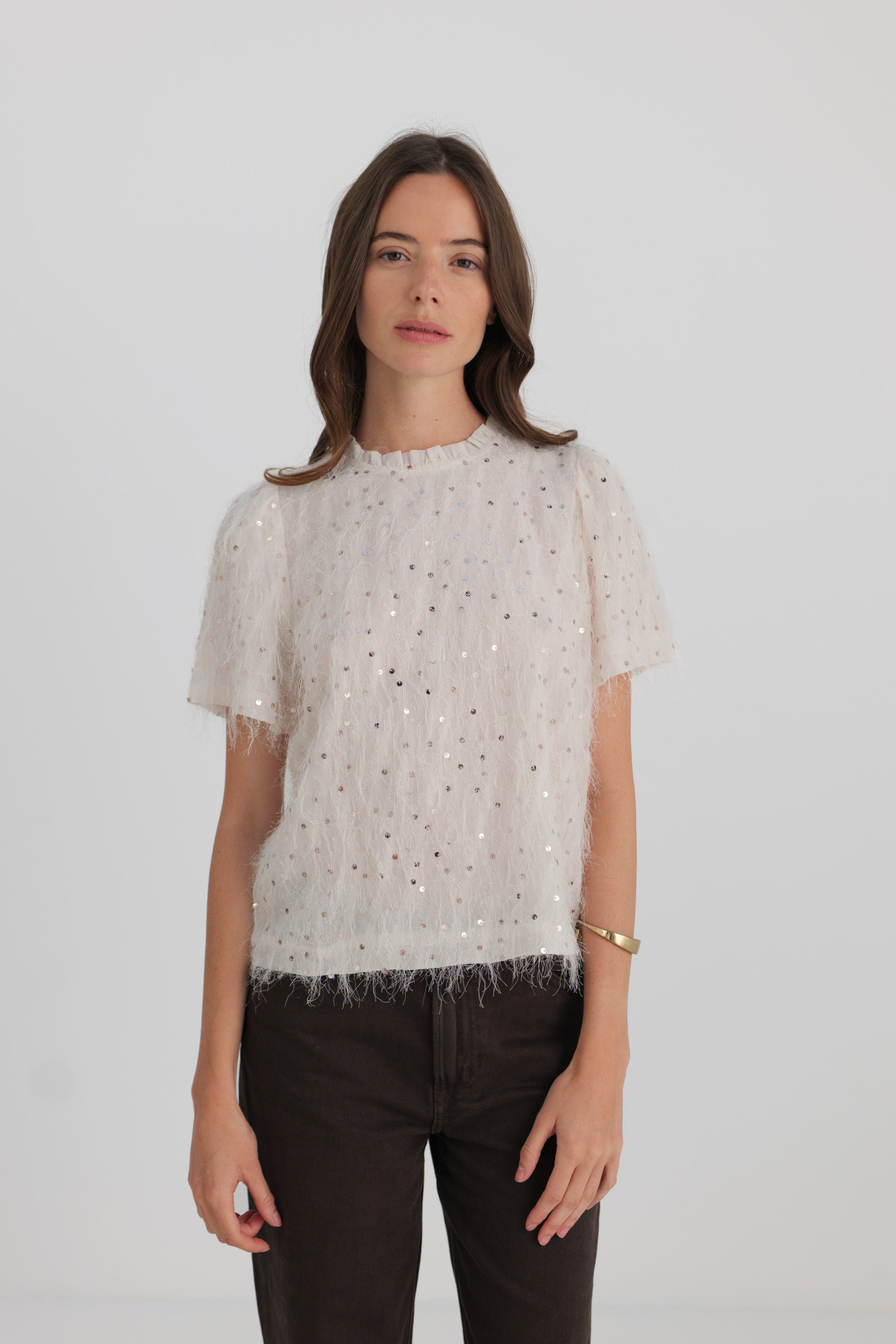 Wholesaler Golden Live - Sleeveless shiny top