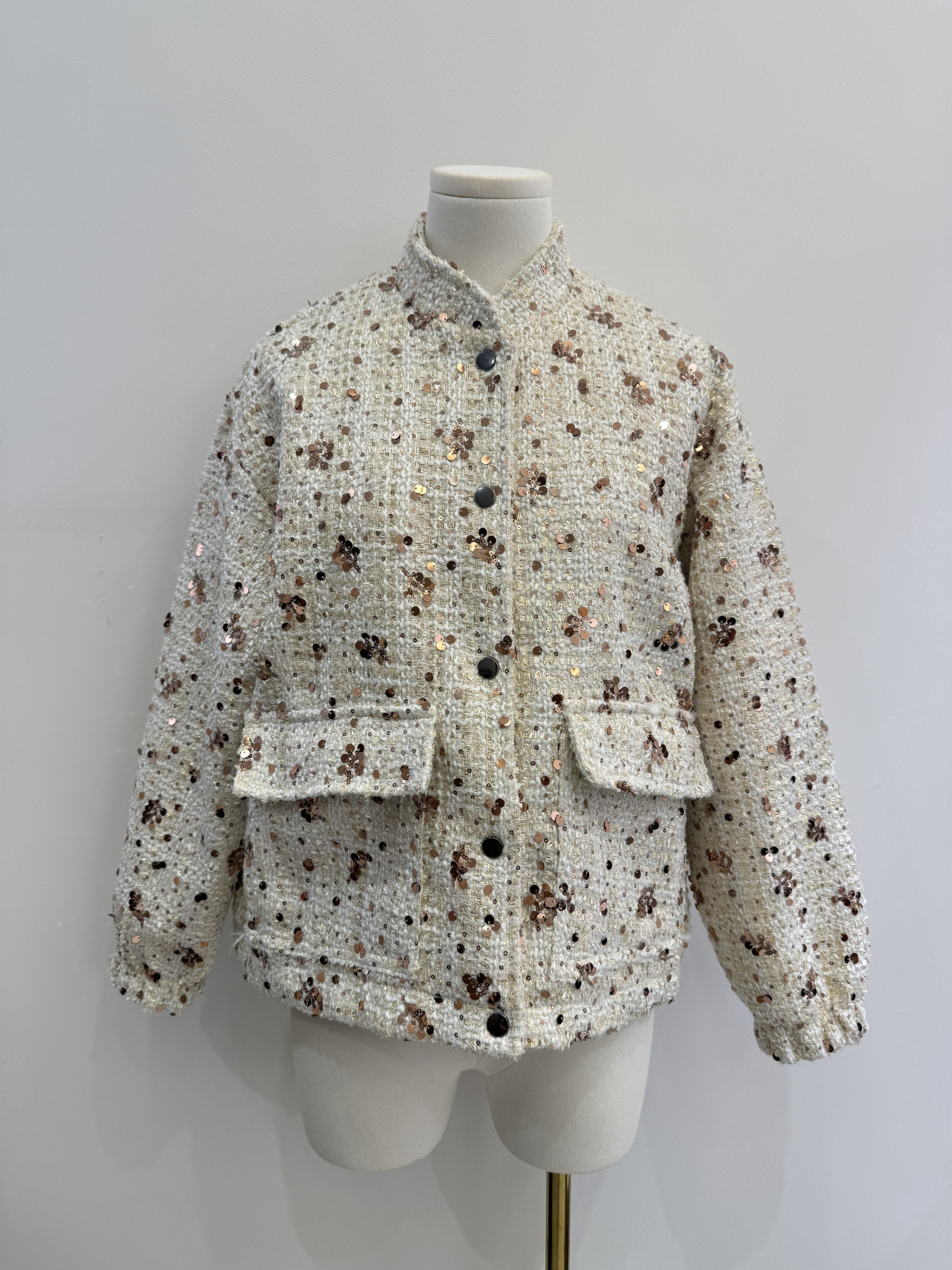 Wholesaler Golden Live - Sequin bomber jacket