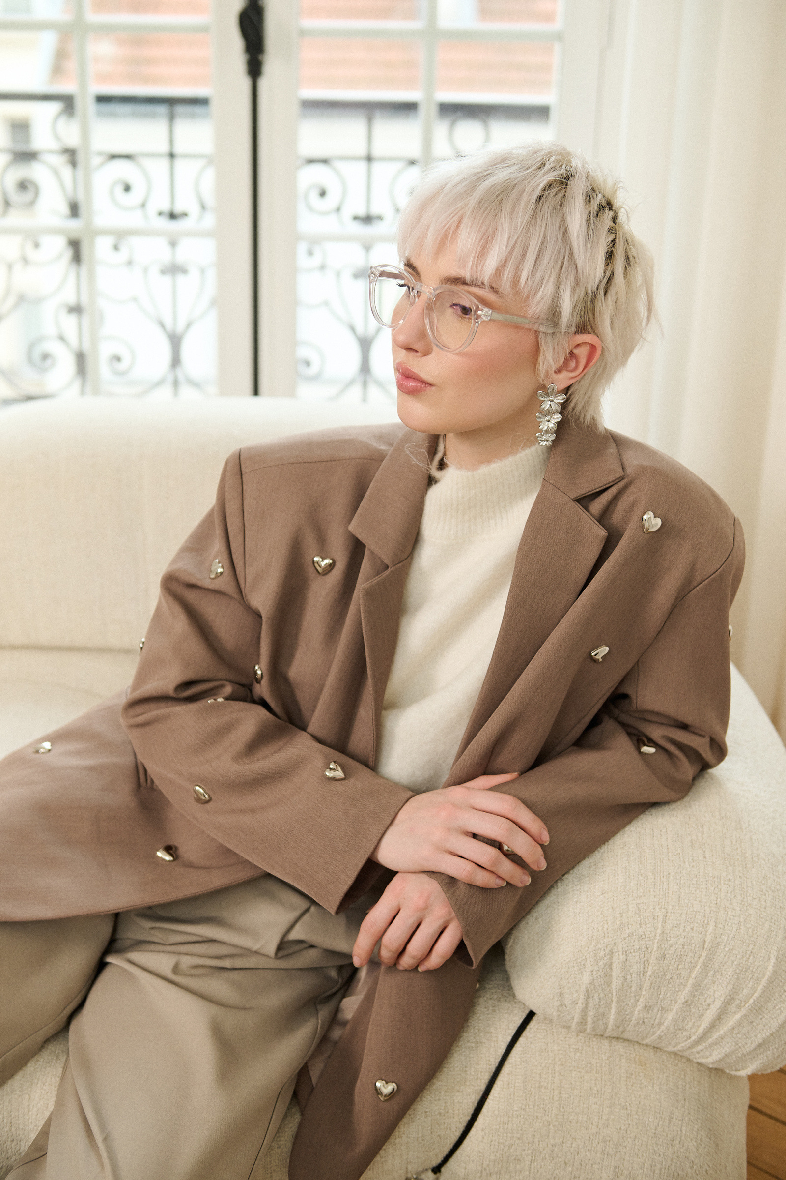 Wholesaler Golden Live - Oversized heart blazer