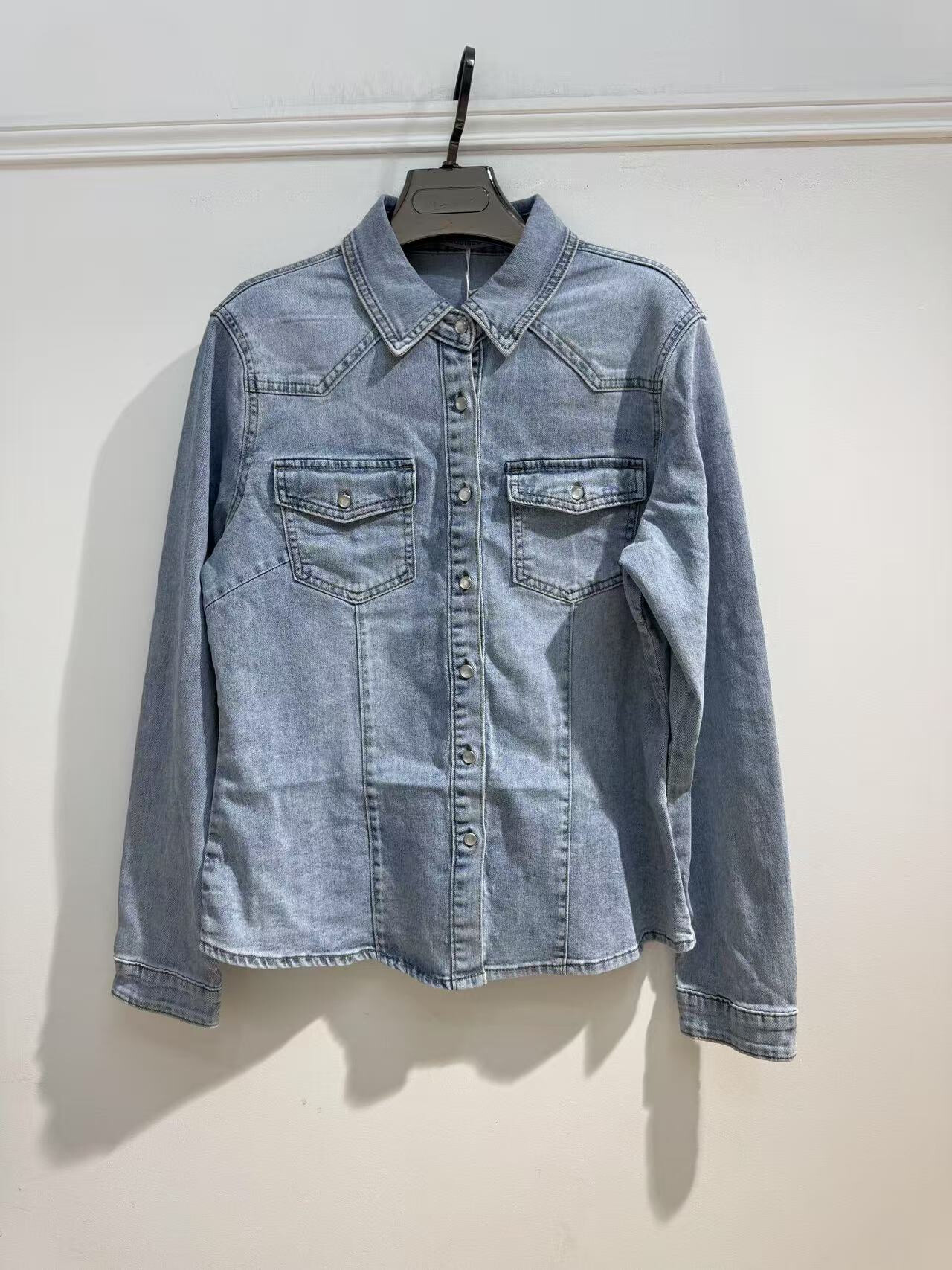 Wholesaler Goodies - Long -sleeved denim shirt