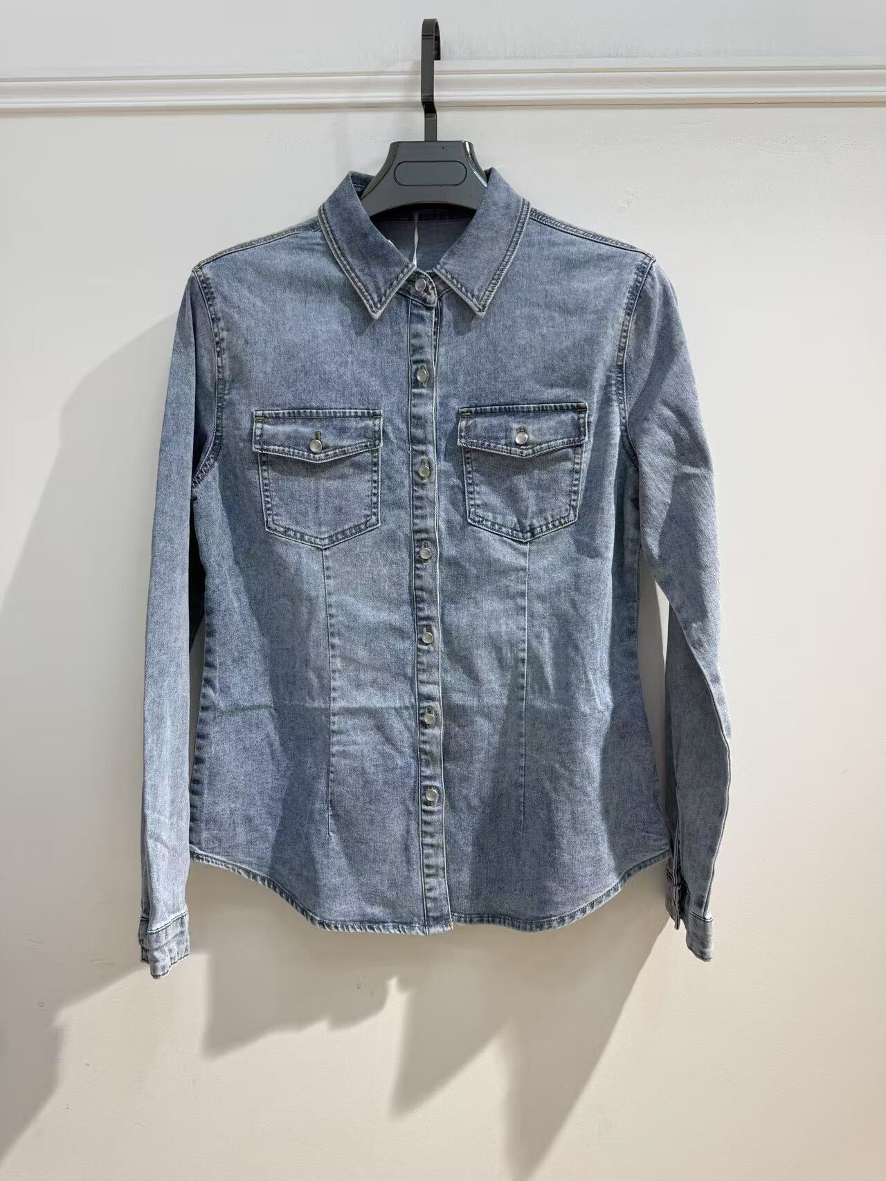 Wholesaler Goodies - Long -sleeved denim shirt