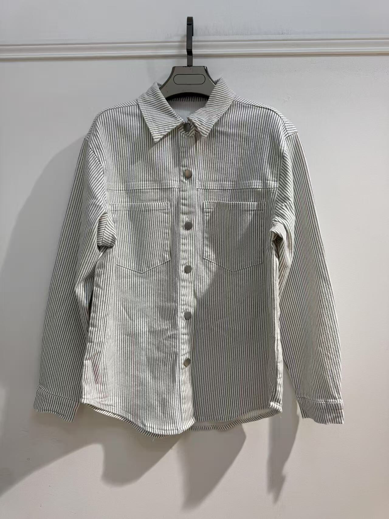 Wholesaler Goodies - Green -colored striped shirt
