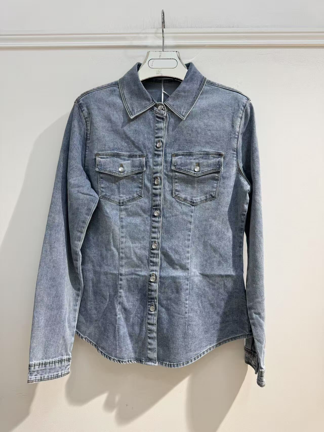 Wholesaler Goodies - Long -sleeved denim shirt
