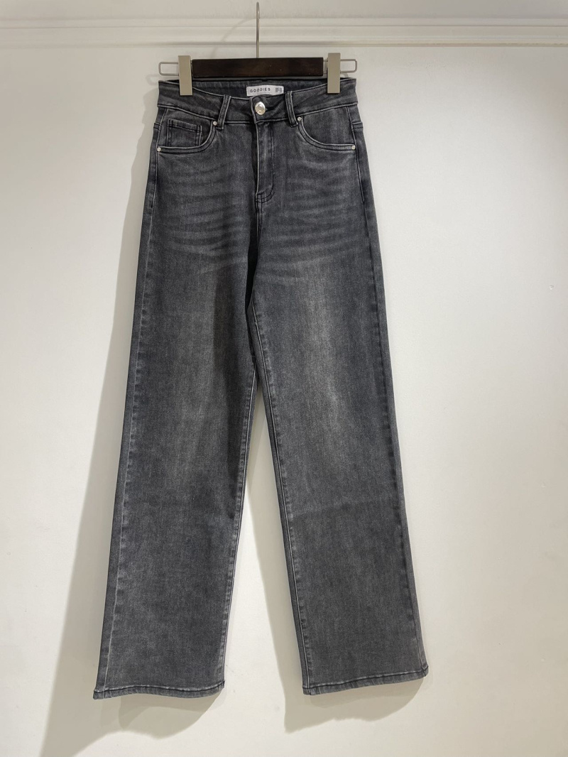 Wholesaler Goodies - Jean Wide leg gris foncé