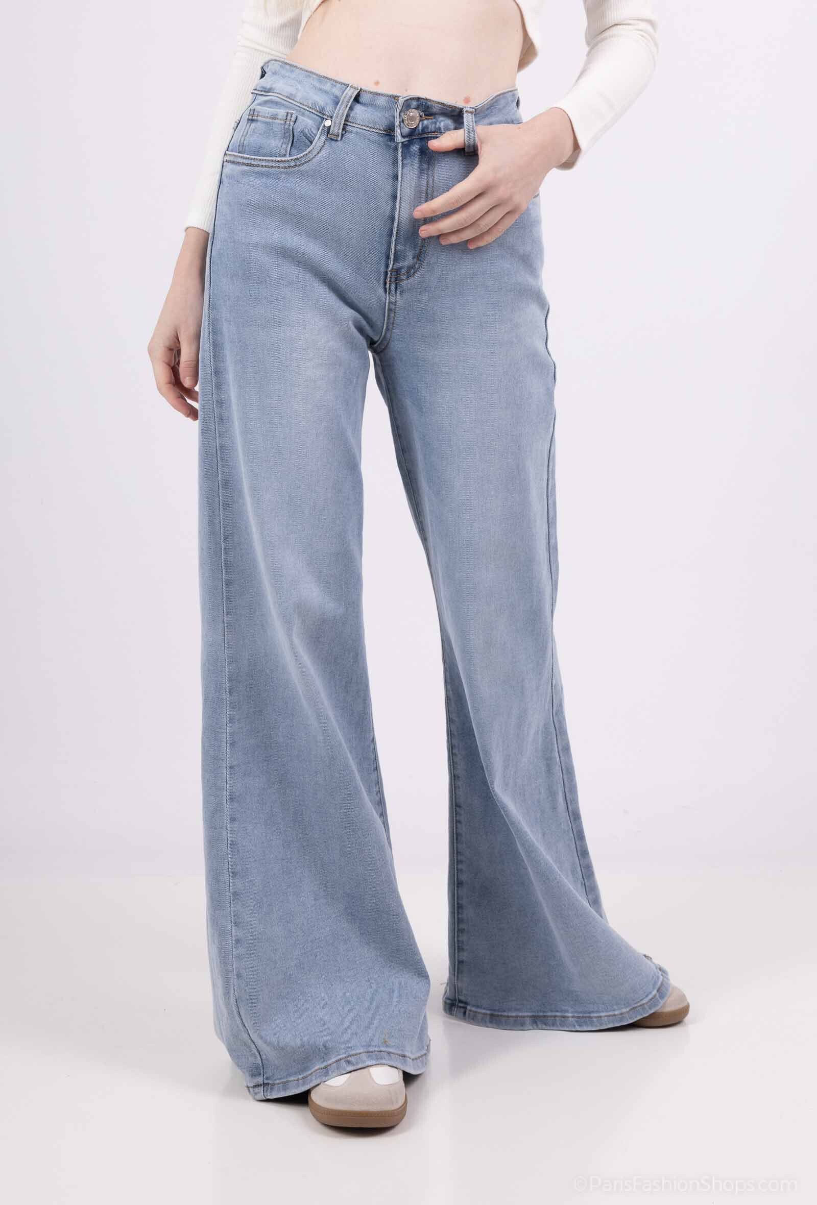 Grossiste Goodies - Jean stretch wide leg palazzo
