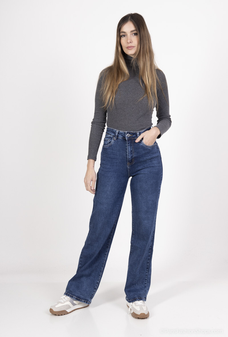 Wholesaler Goodies - wide leg push up stretch jean