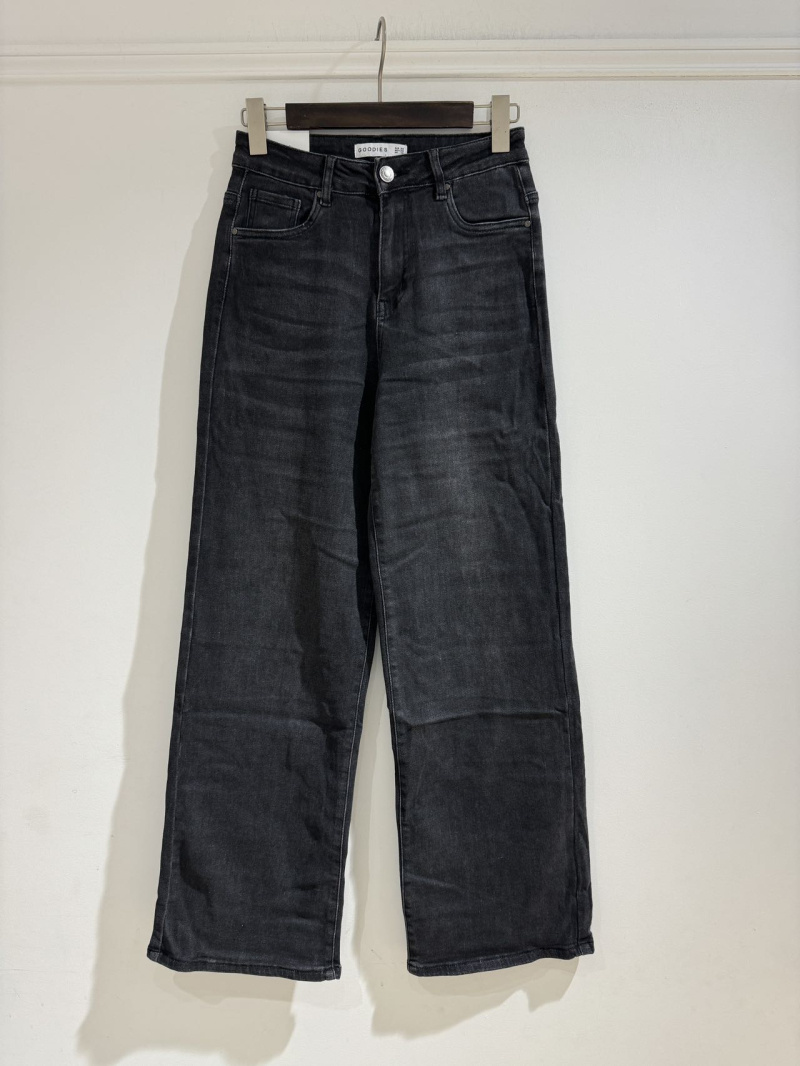 Grossista Goodies - jeans elasticizzati a gamba larga e vita alta