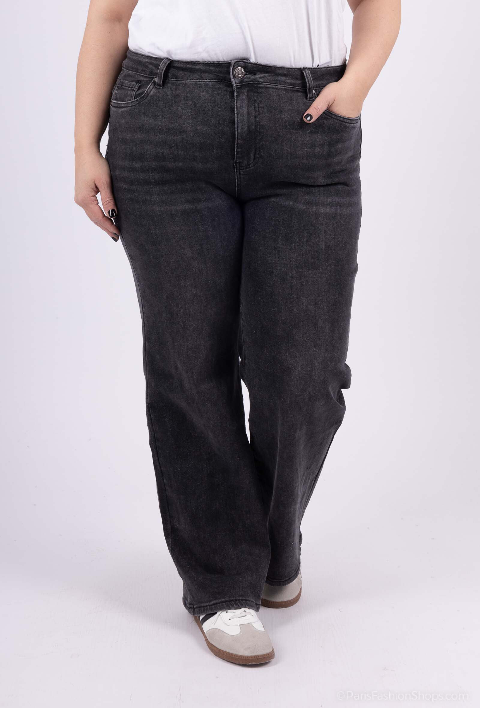 Wholesaler Goodies - wide leg high waist stretch jean