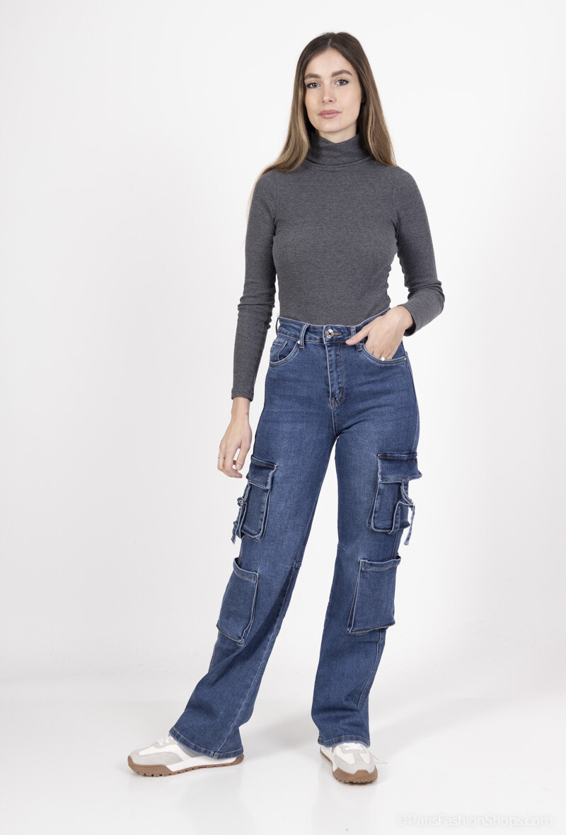 Grossiste Goodies - Jean cargo stretch multipoches