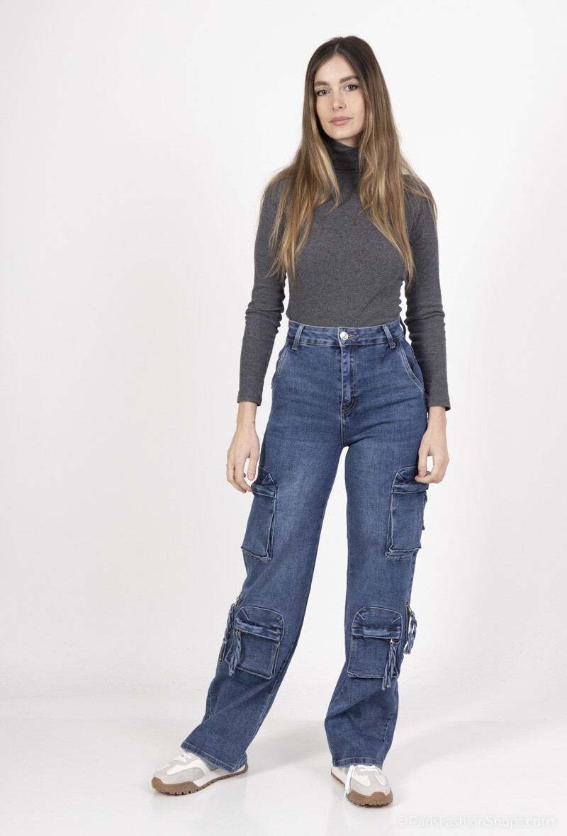 Grossiste Goodies - Jean cargo stretch multipoches