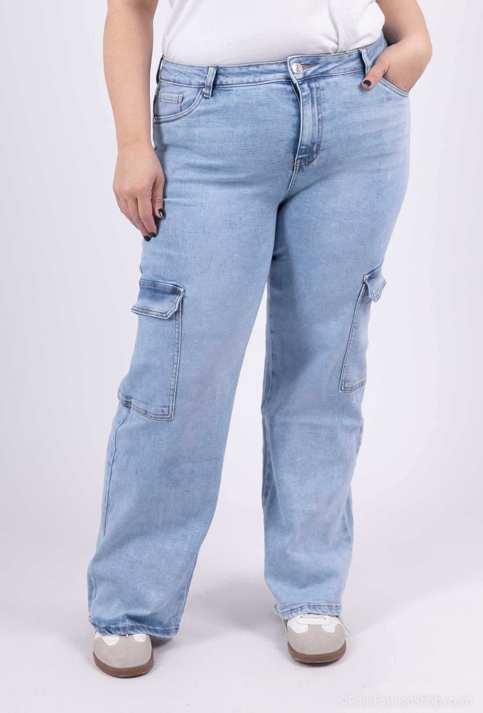 Wholesaler Goodies - Faded cargo jeans stretch