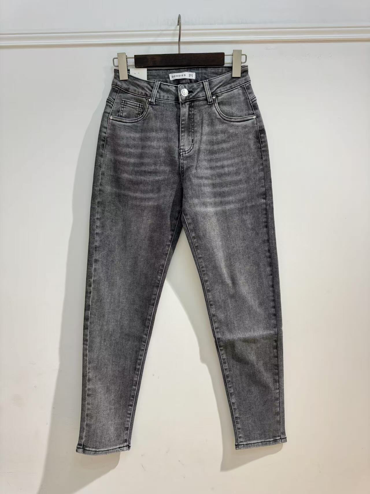 Wholesaler Goodies - Dark gray jeans stretch