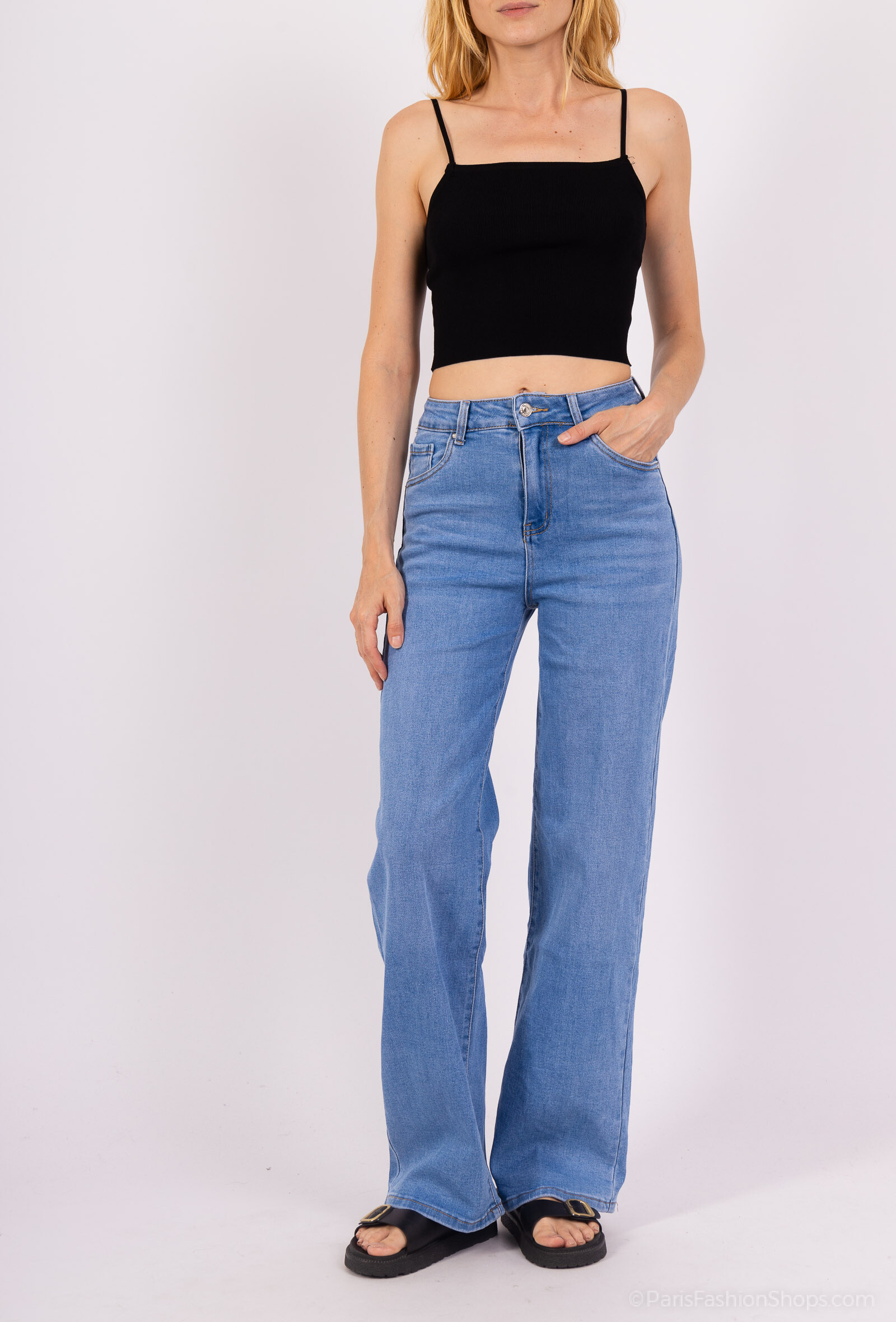 Grossista Goodies - Stretch gamba larga jean
